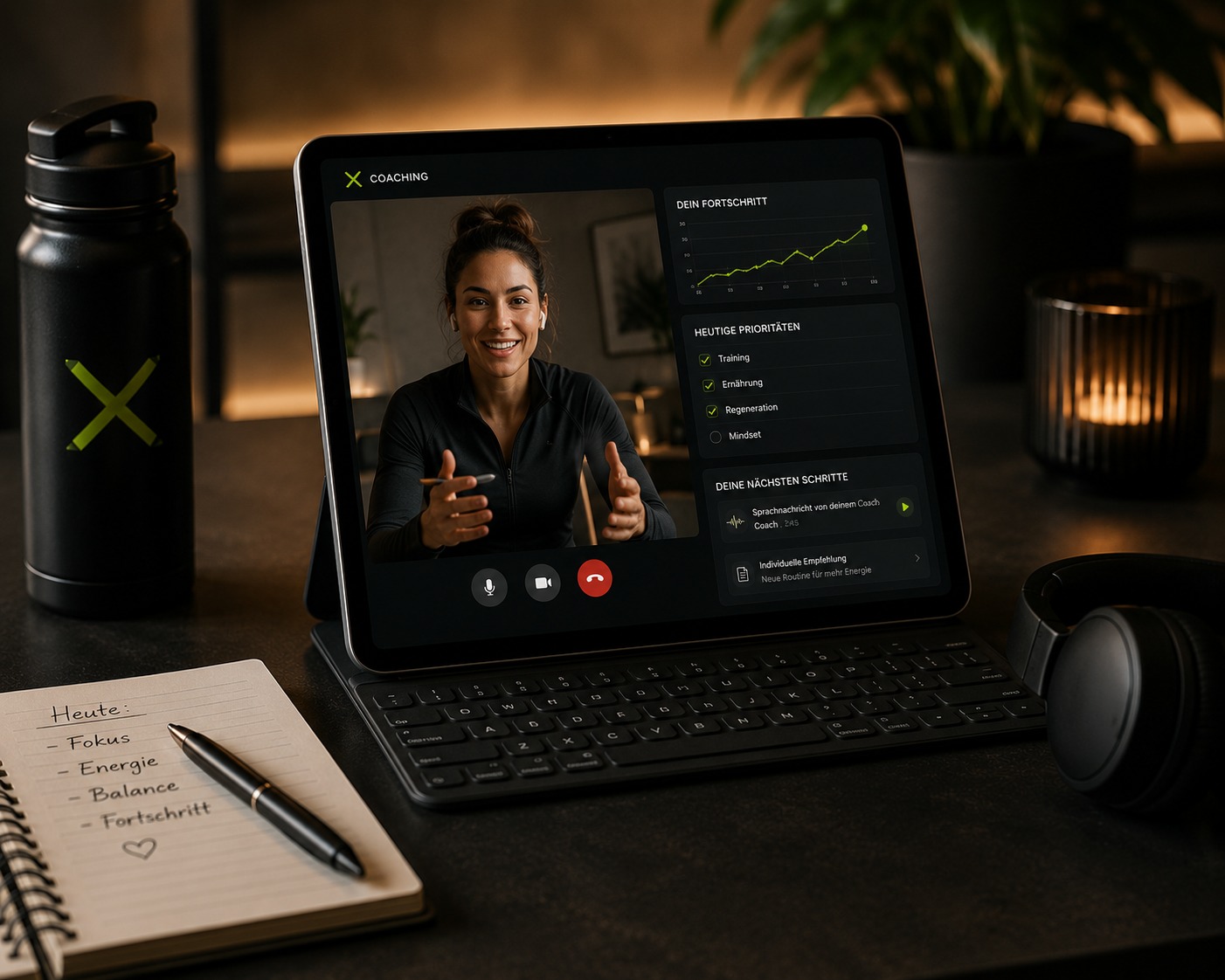Digitales Coaching-Gespräch mit persönlicher Body System X Betreuung
